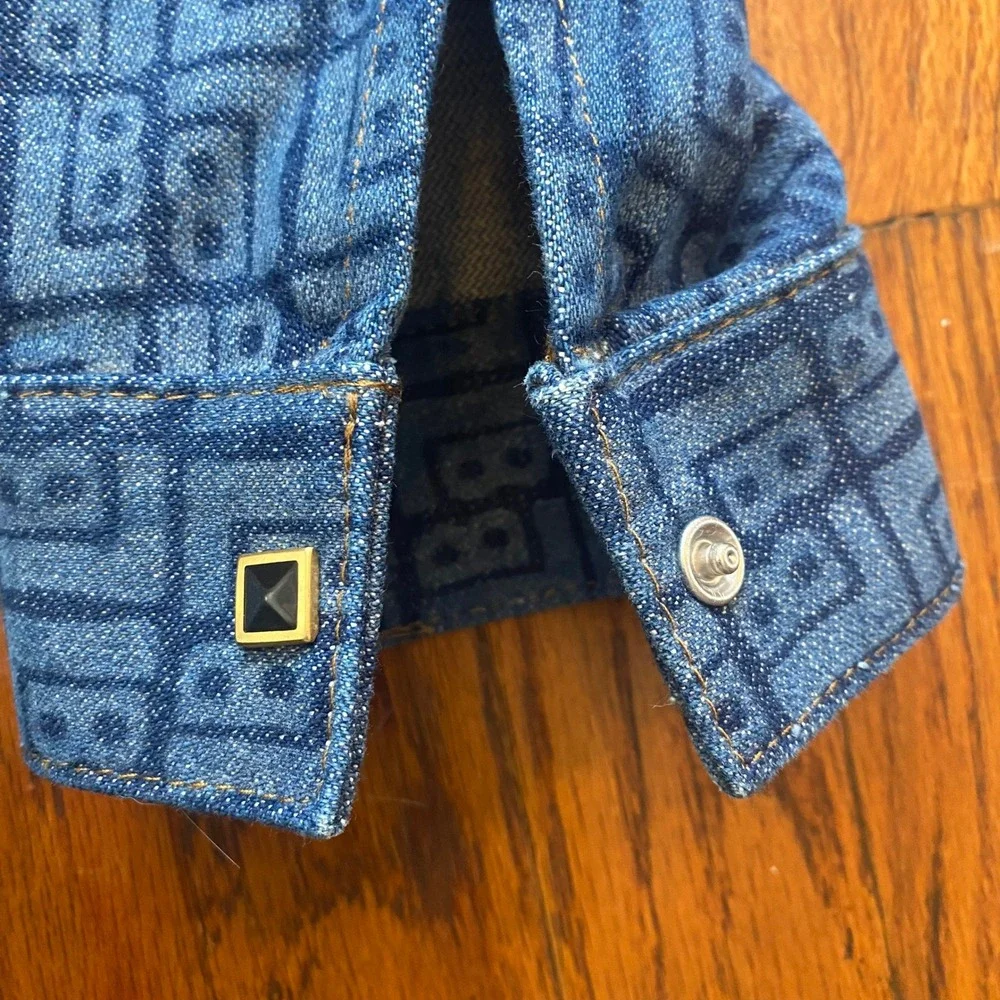 Leon Bridges‎ x Wrangler LB Initial Print Denim Jacket Size XL NWOT Concert